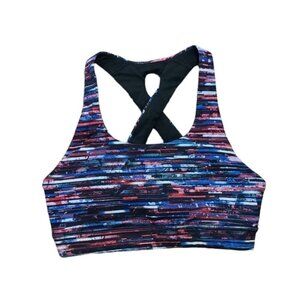 LULULEMON Time To Sweat Bra in Hinshu Alpine White Multi Women's Size 2